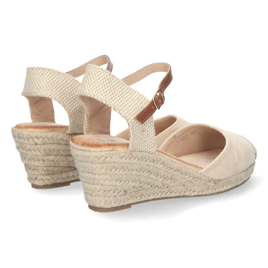 Bolsoloco Sandalia Cuña Beige