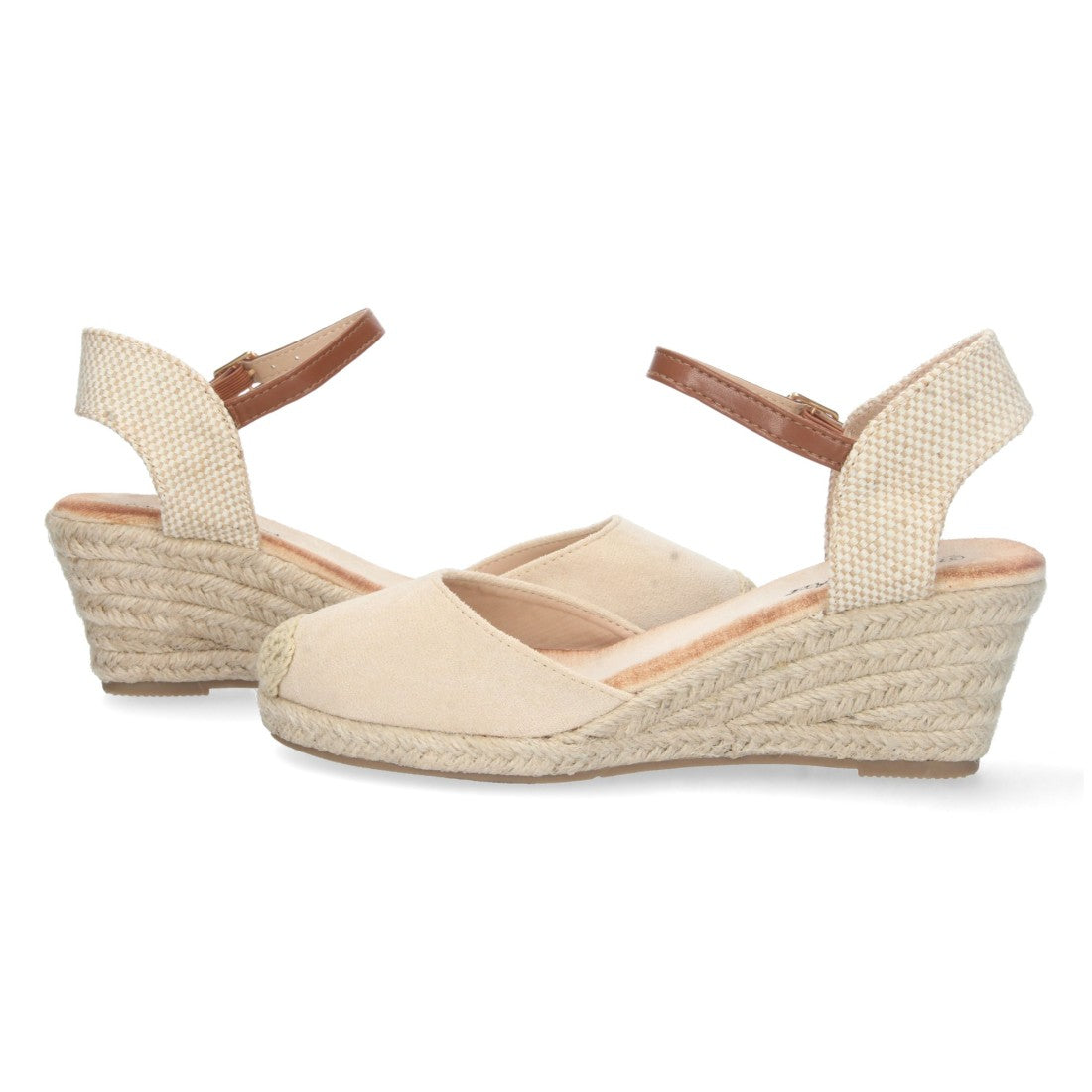 Bolsoloco Sandalia Cuña Beige