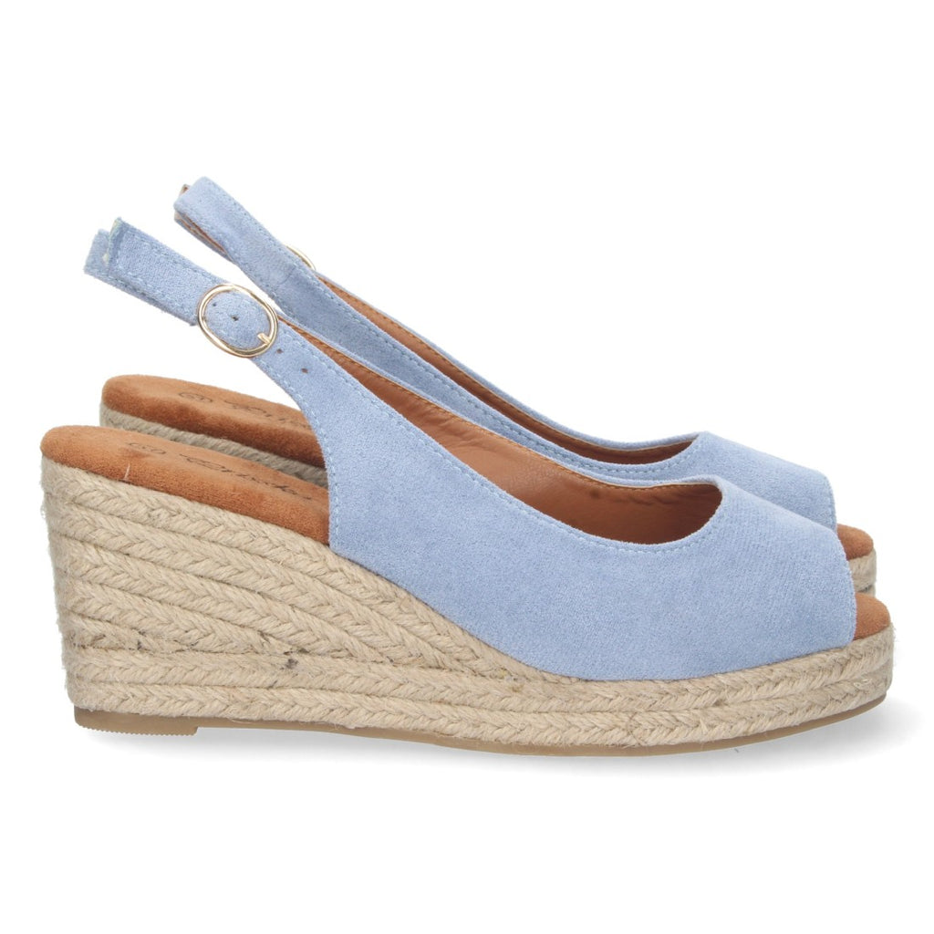 Bolsoloco Sandalia Cuña Azul