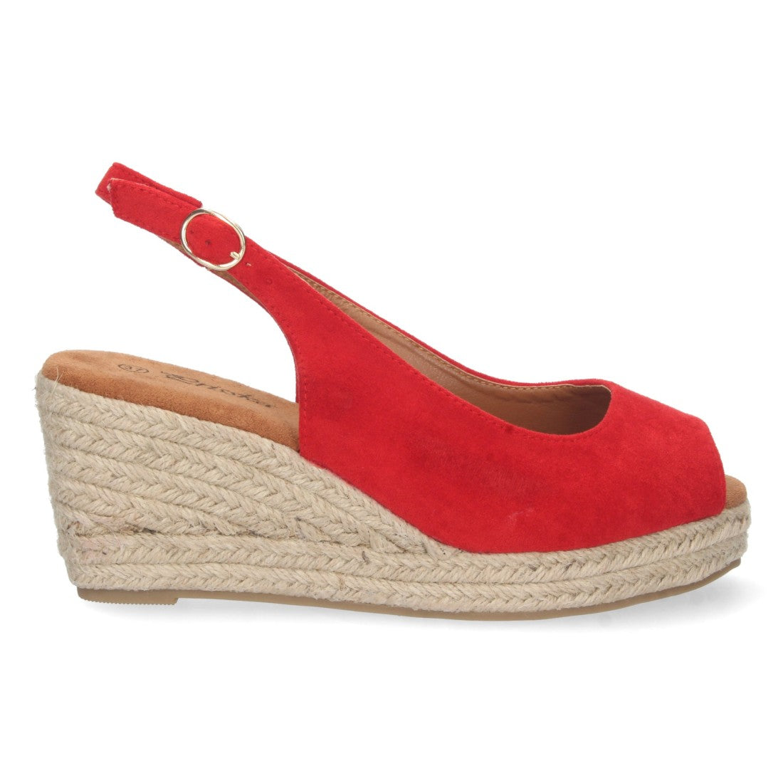 Bolsoloco Sandalia Cuña Rojo
