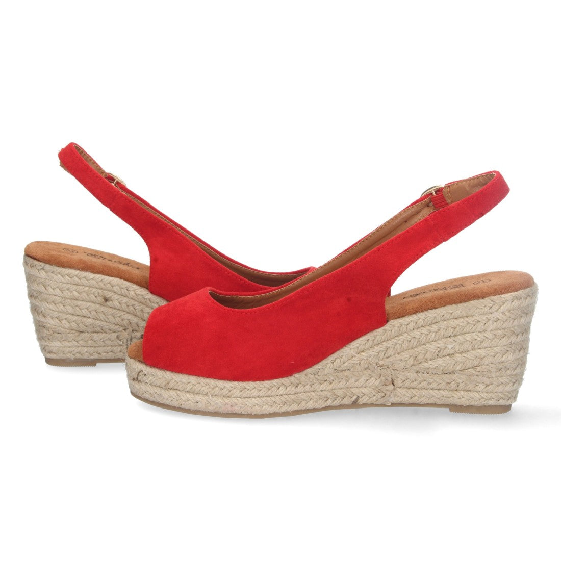 Bolsoloco Sandalia Cuña Rojo