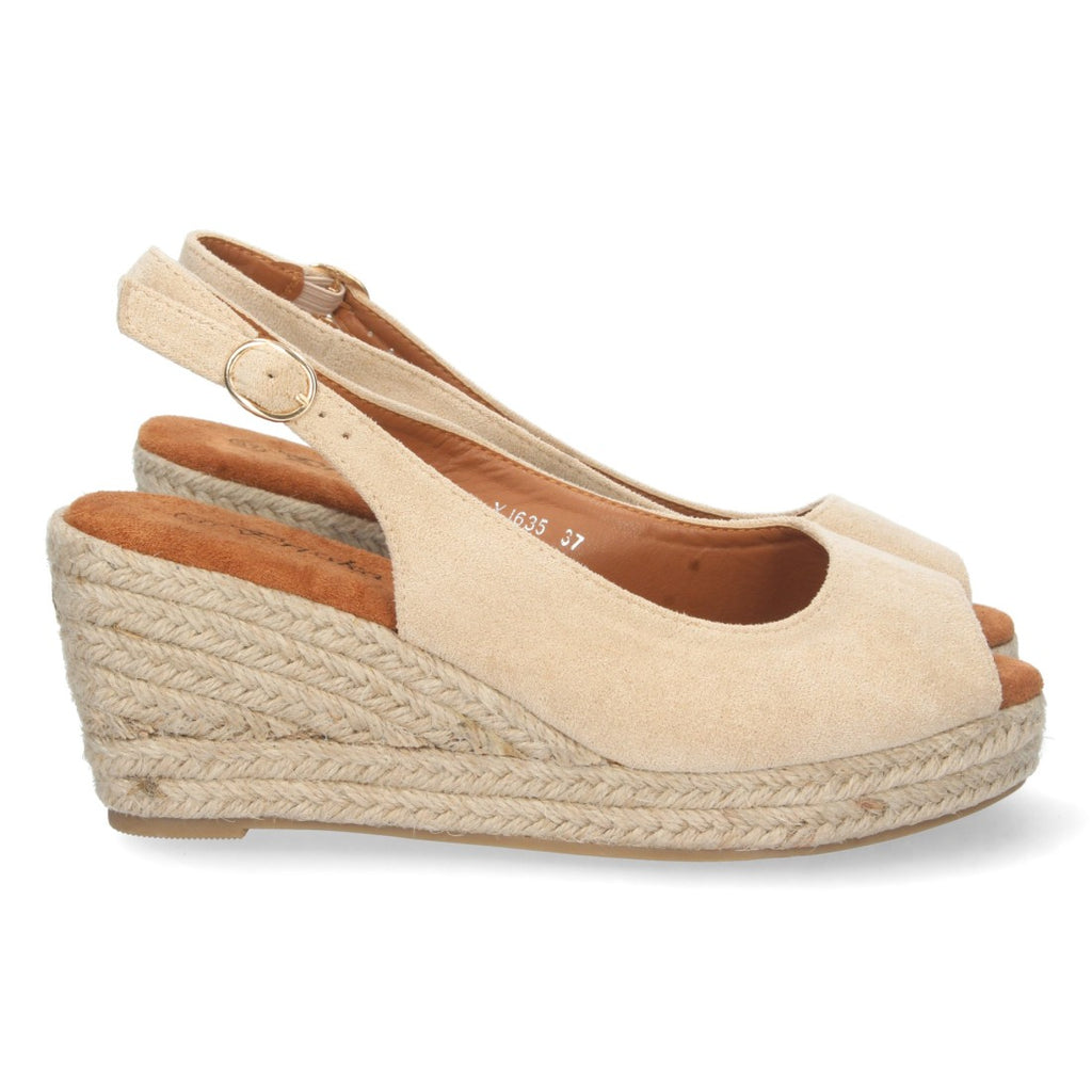 Bolsoloco Sandalia Cuña Beige