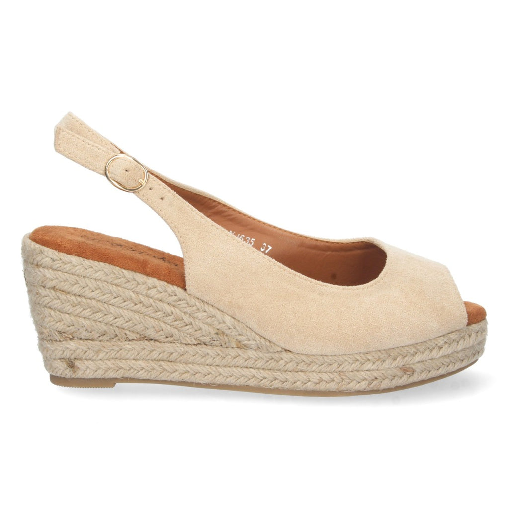 Bolsoloco Sandalia Cuña Beige