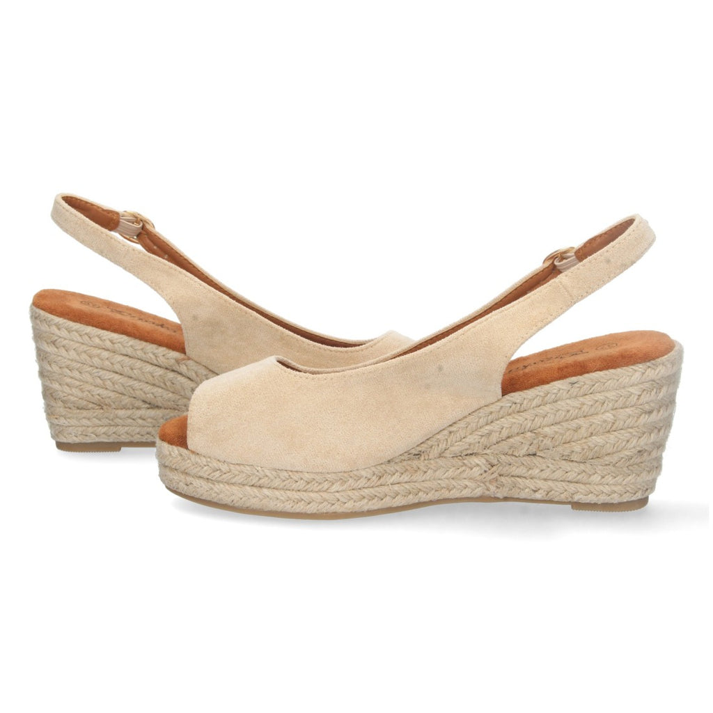 Bolsoloco Sandalia Cuña Beige