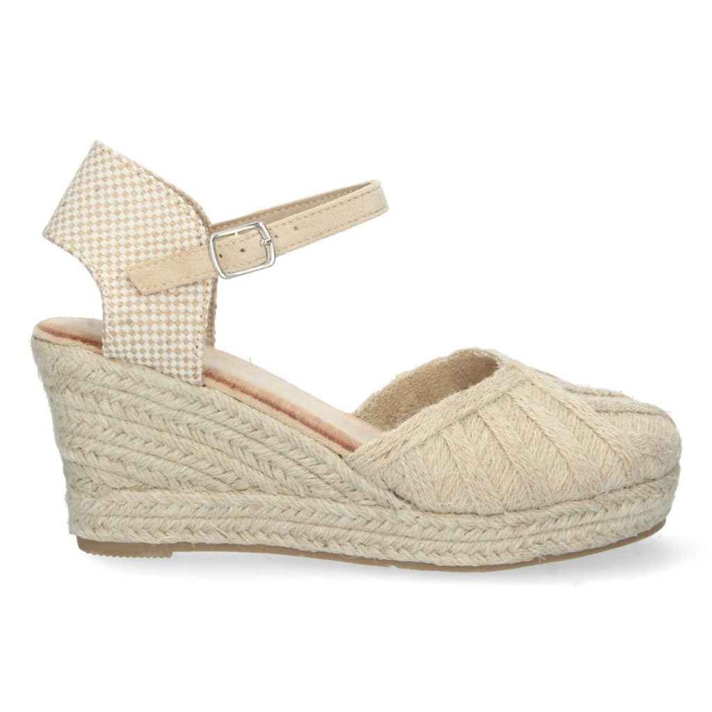 Bolsoloco Sandalia Cuña Beige