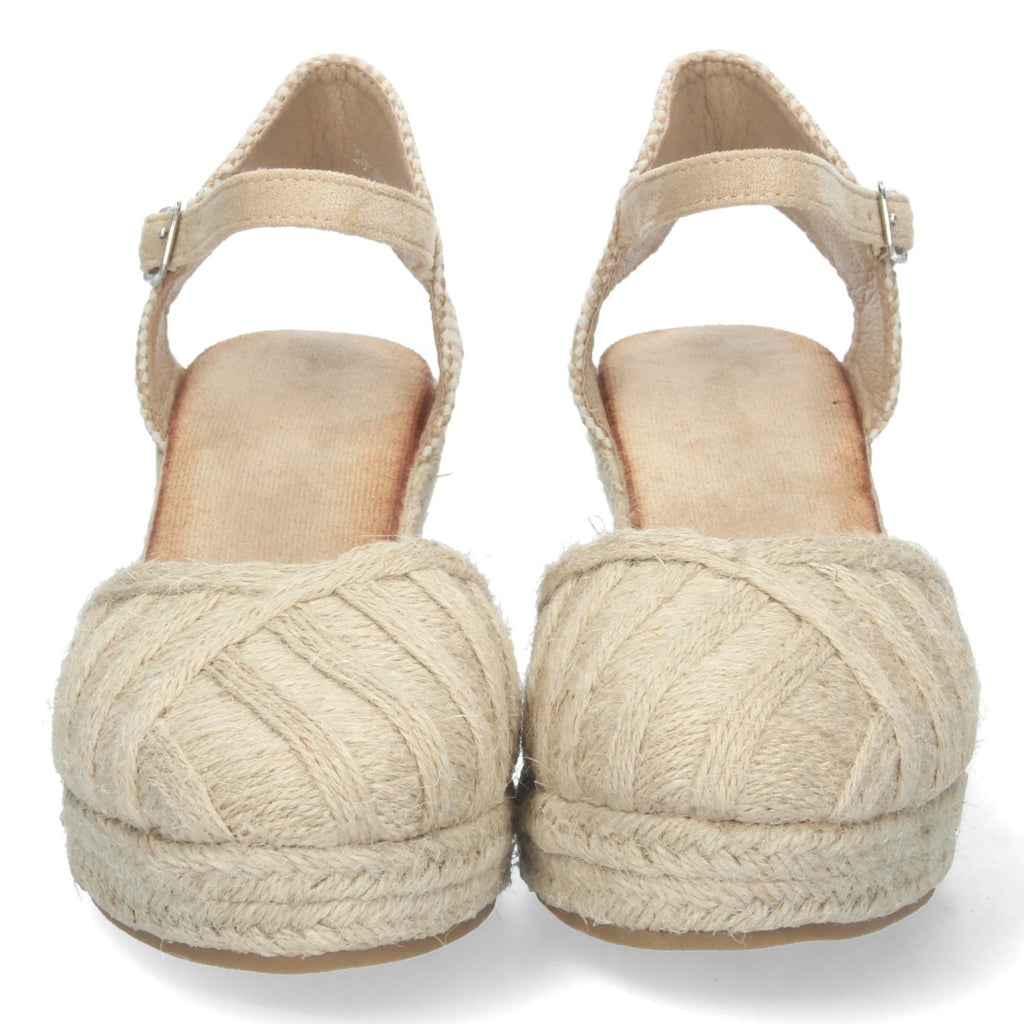 Bolsoloco Sandalia Cuña Beige